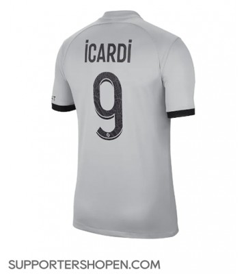 Paris Saint-Germain Mauro Icardi #9 Borta Matchtröja 2022-23 Kortärmad